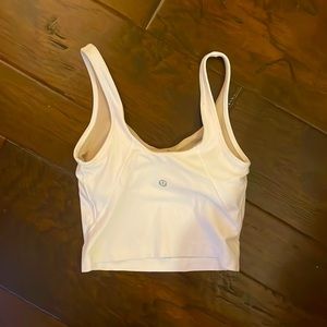 White Lululemon align tank